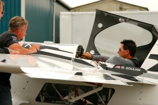 Thursday afternoon test flights at Wycombe Air Park, UK [Michael with Dax Wanless and Steve Hall]